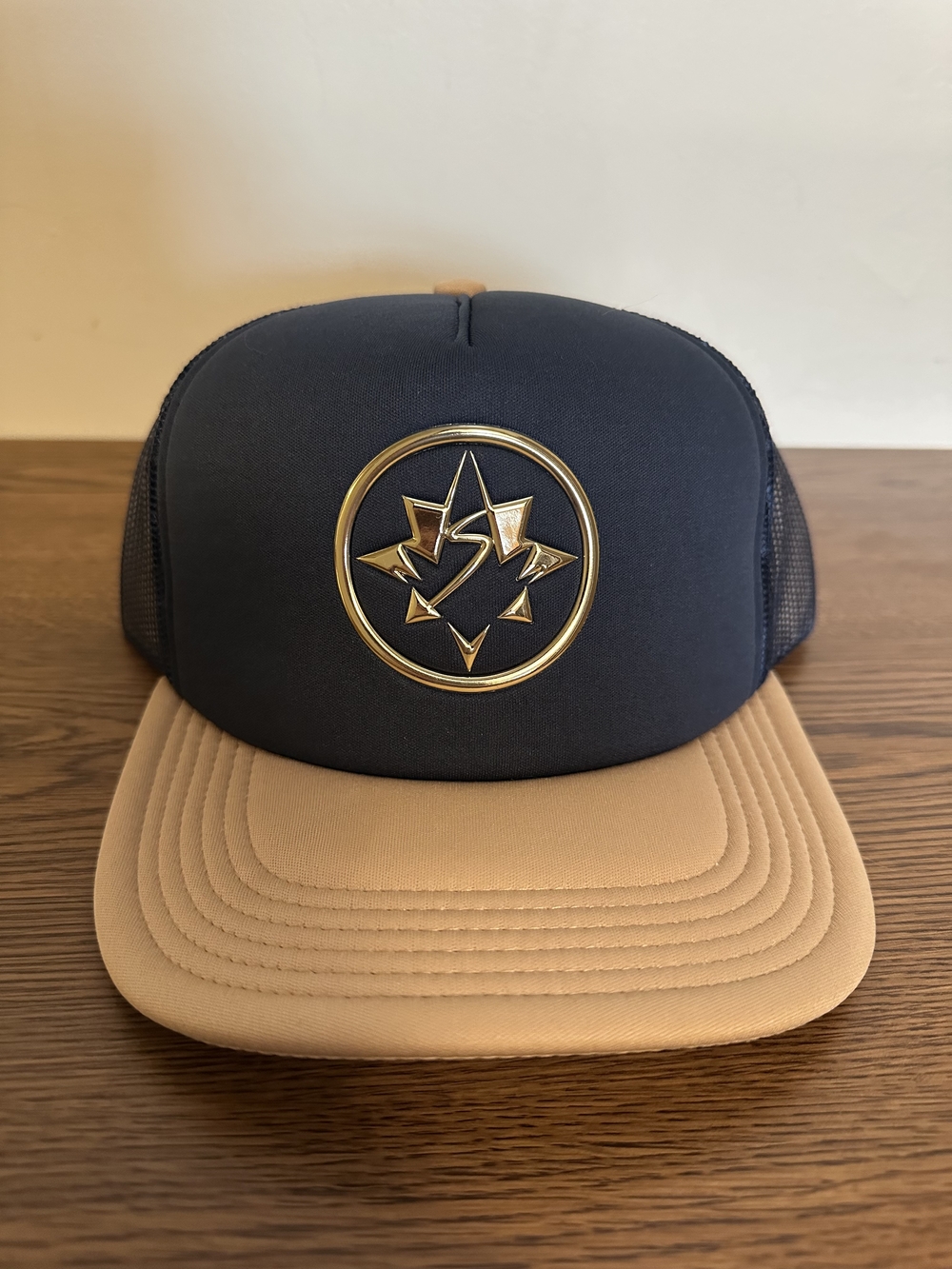 Marvels Navy and Tan Hat